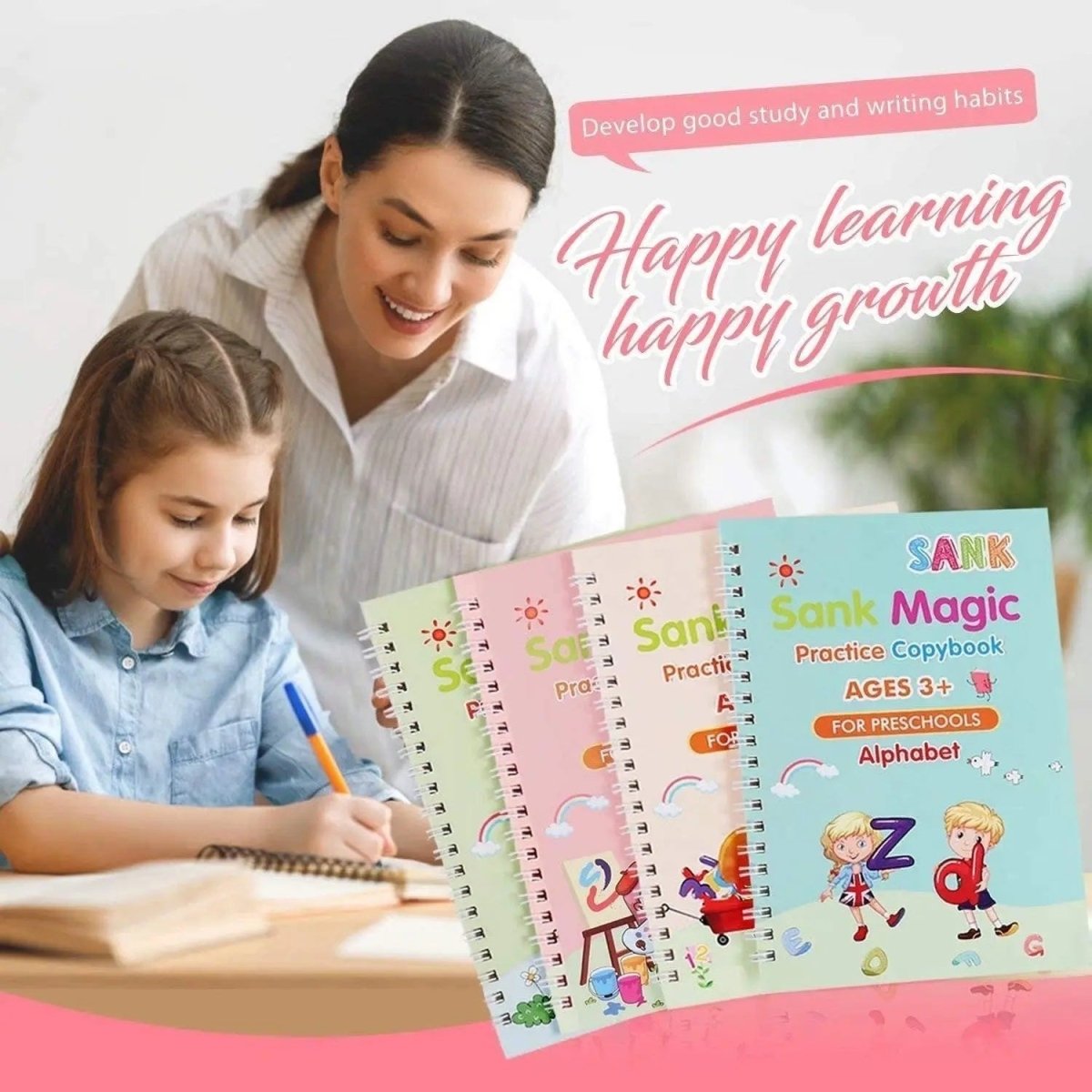 KIT DE 4 LIBROS CON TINTA MÁGICA  MONTESSORI 📚 - Envío Gratis